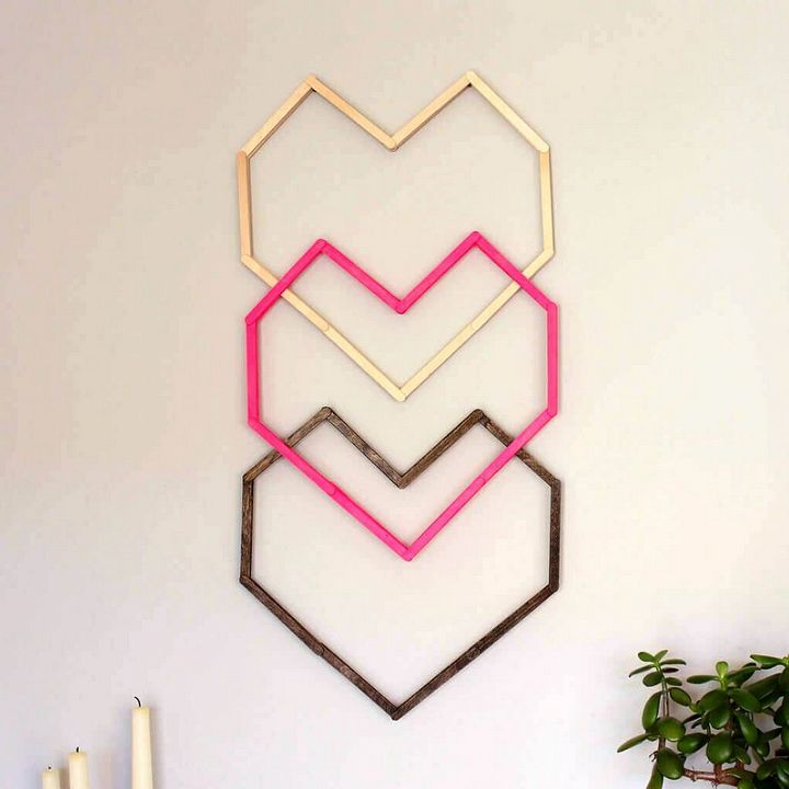 Geometric Heart DIY Wall Art