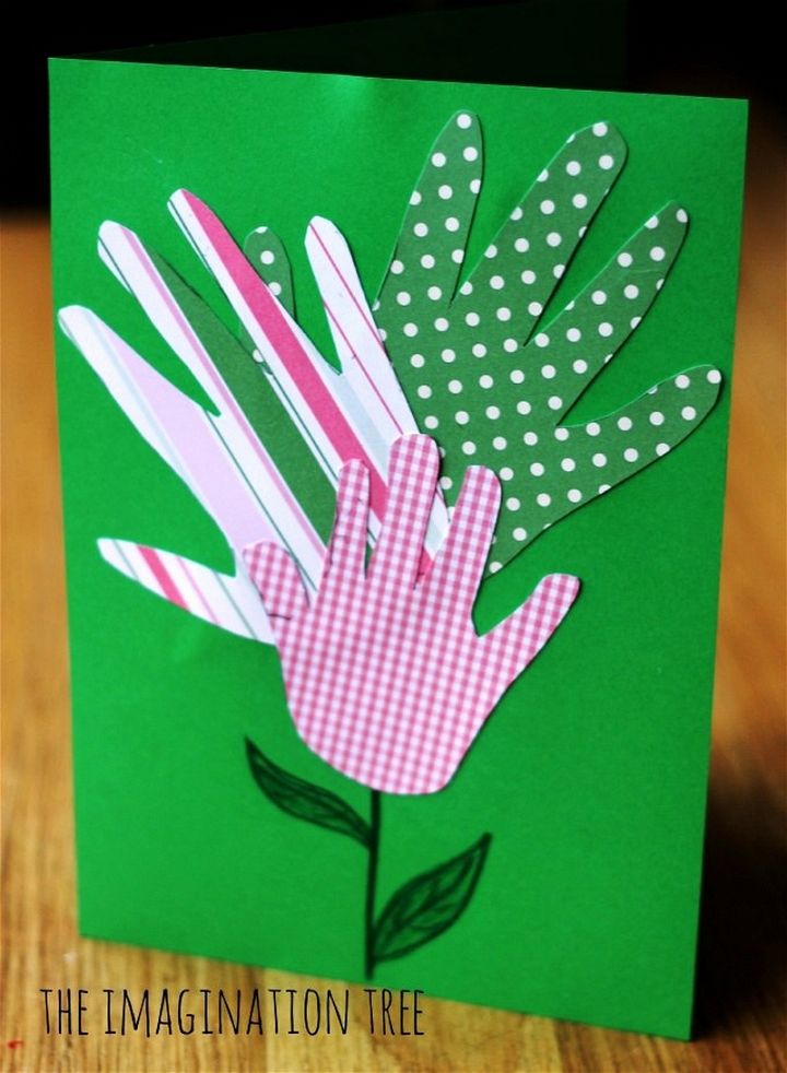 Handprint Flower Card And Framed Art