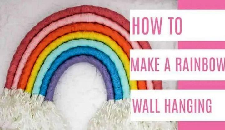 How To Make A Rainbow Wall Hanging