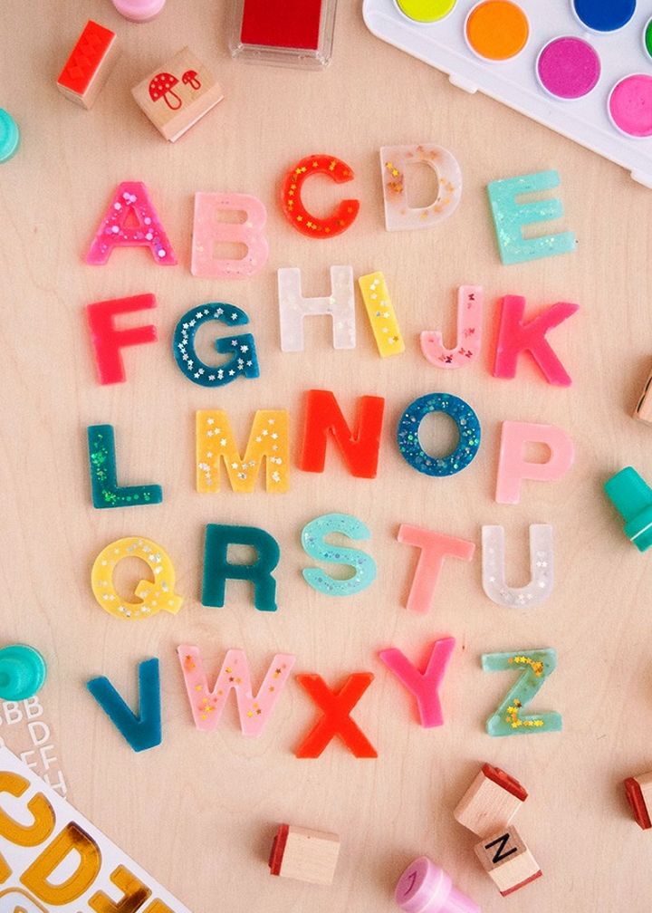 How To Make A Resin Alphabet Set Without Resin