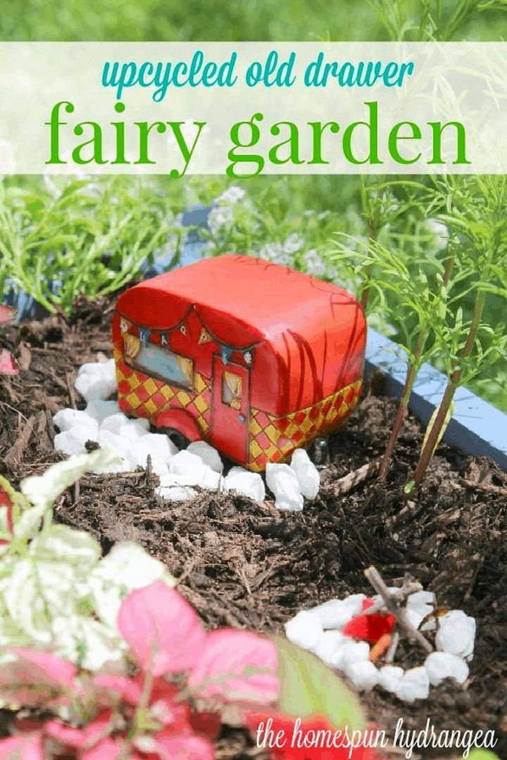 How to Make a Fairy Garden Out of an Old Drawer