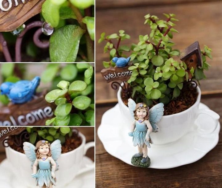 How to Make a Teacup Fairy Garden