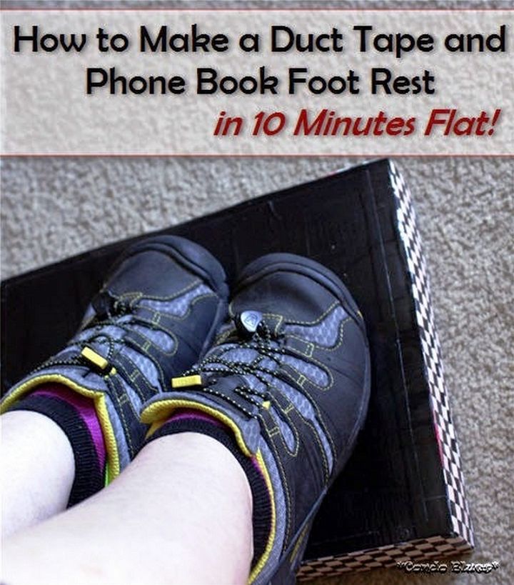 How to Make an Office Chair Duct Tape Foot Rest in Ten Minutes Flat