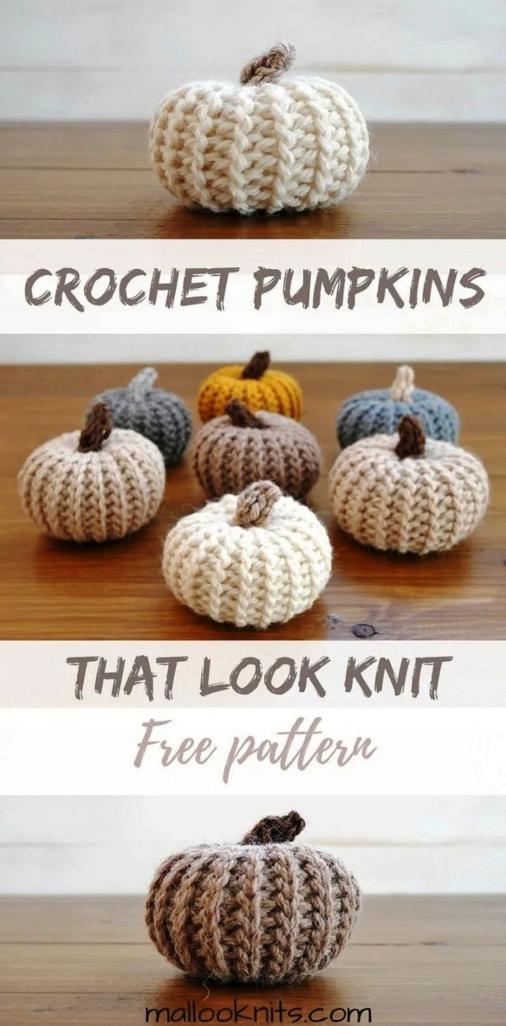 How to make adorable crochet pumpkins that look knit