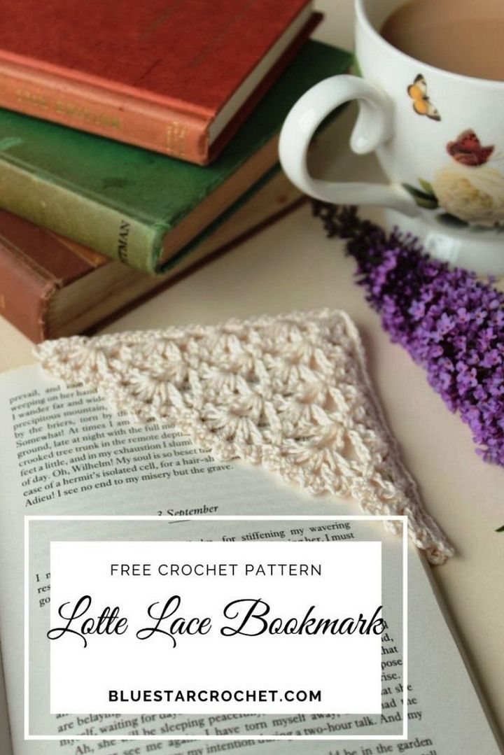 Lotte Lace Crochet Corner Bookmark