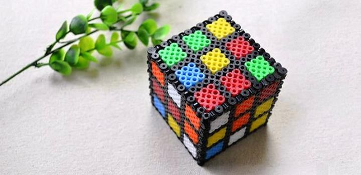 Magic Cube Crafts on How to Make 3D Perler Bead Designs
