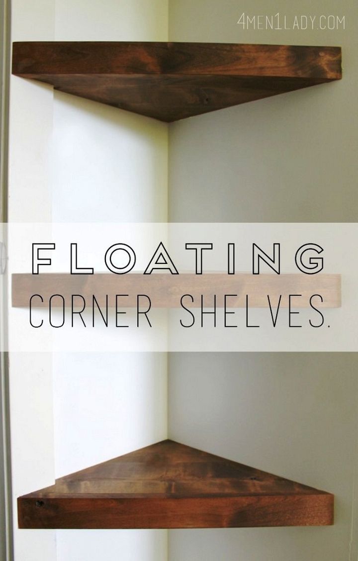 Make Corner Floating Shelves