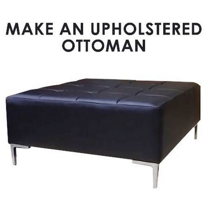 Make an Upholstered Ottoman or Footstool Footrest