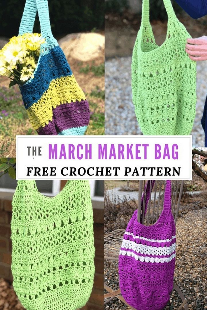 March Market Bag—Free Crochet Pattern