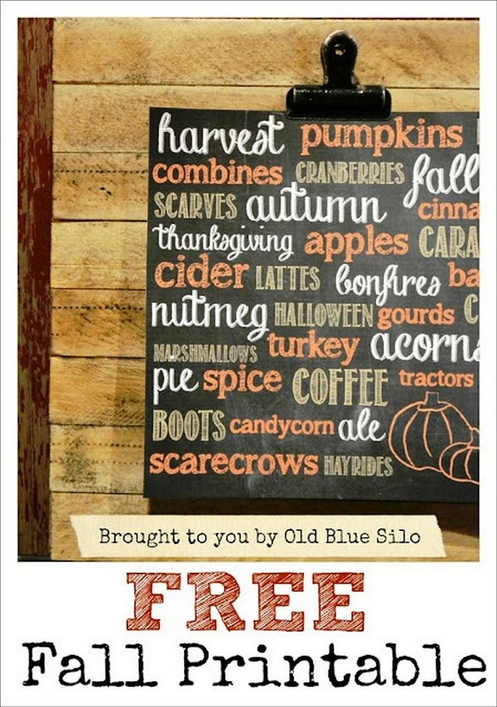 Mini Pallet Displays Fall Printable