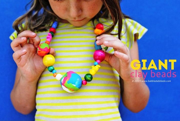 Polymer Clay Ideas GIANT Clay Beads