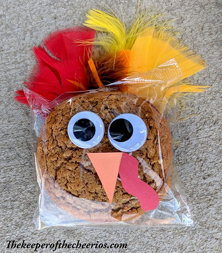 Prepackaged Thanksgiving Turkey Cookies