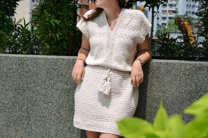 Pretty Spring Dress Free Crochet Pattern