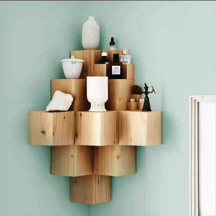 Solid Wood Shelves Inspiring DIY Modular Shelving Projects for Interior Decorating in Eco Style