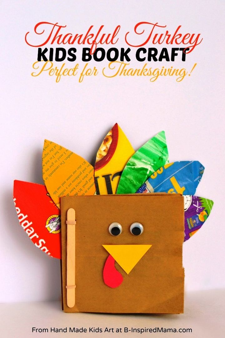 Thankful Turkey Book A Meaningful Thanksgiving Craft for Kids