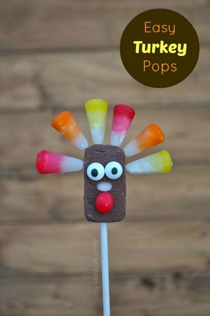 Thanksgiving Turkey Pops Treats