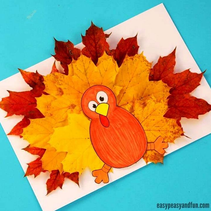 Turkey Leaf Craft Template