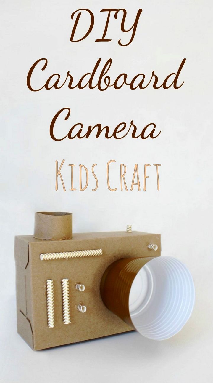 Upcycled DIY Cardboard Camera For Kids