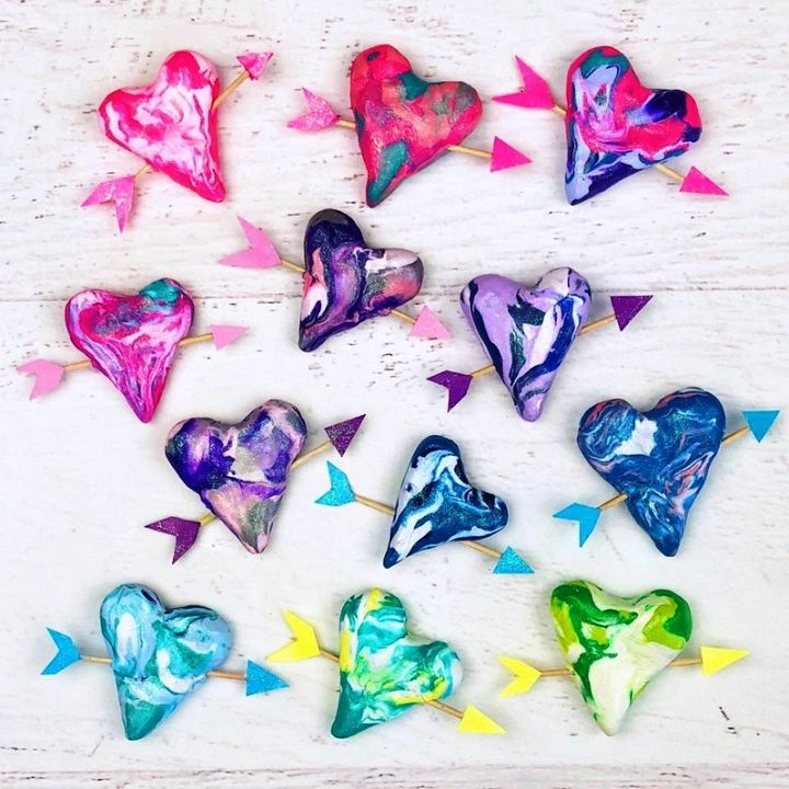 Valentines Day Craft – Polymer Clay Hearts