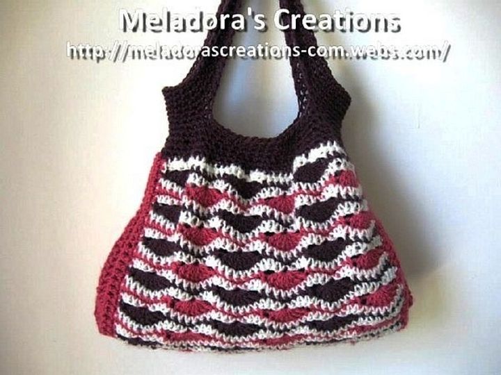 Wavy Stitch Handbag – Free Crochet Pattern