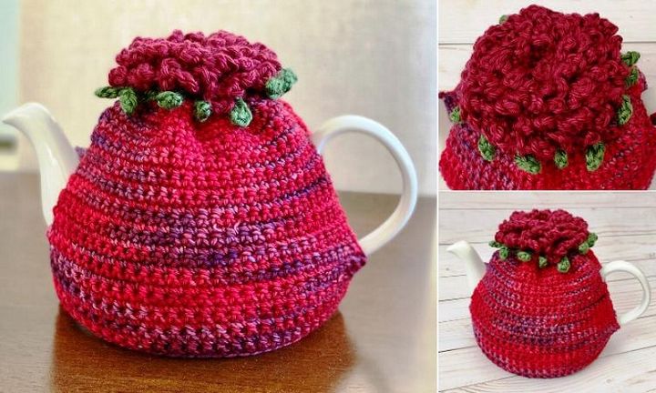 Blooming Flower Tea Cozy – Crochet Pattern