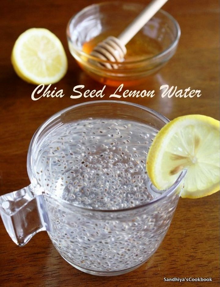 Chia Seed Lemon Drink Chia Seed Detox Water