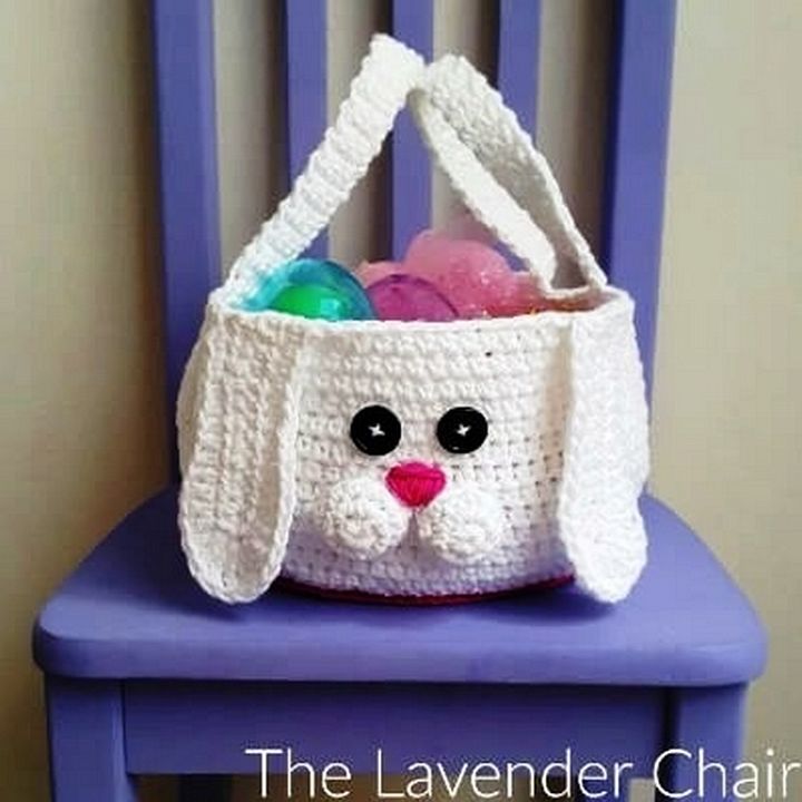 Chubby Bunny Easter Basket Crochet Pattern