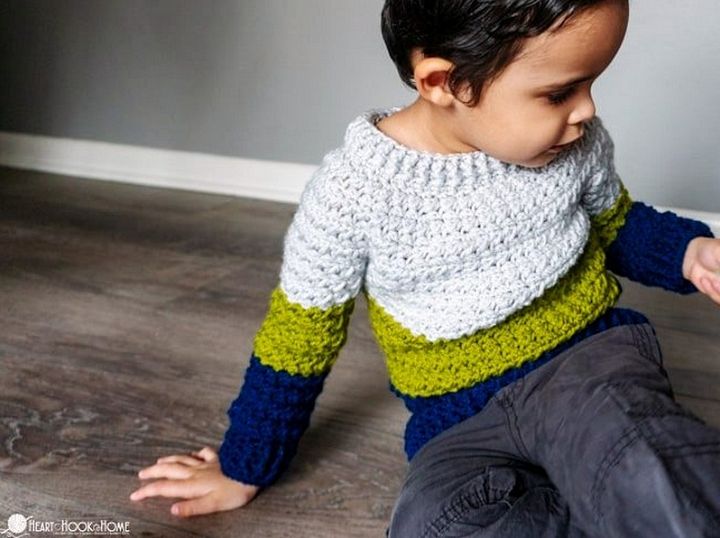 Color Block Sweater Child Sizes