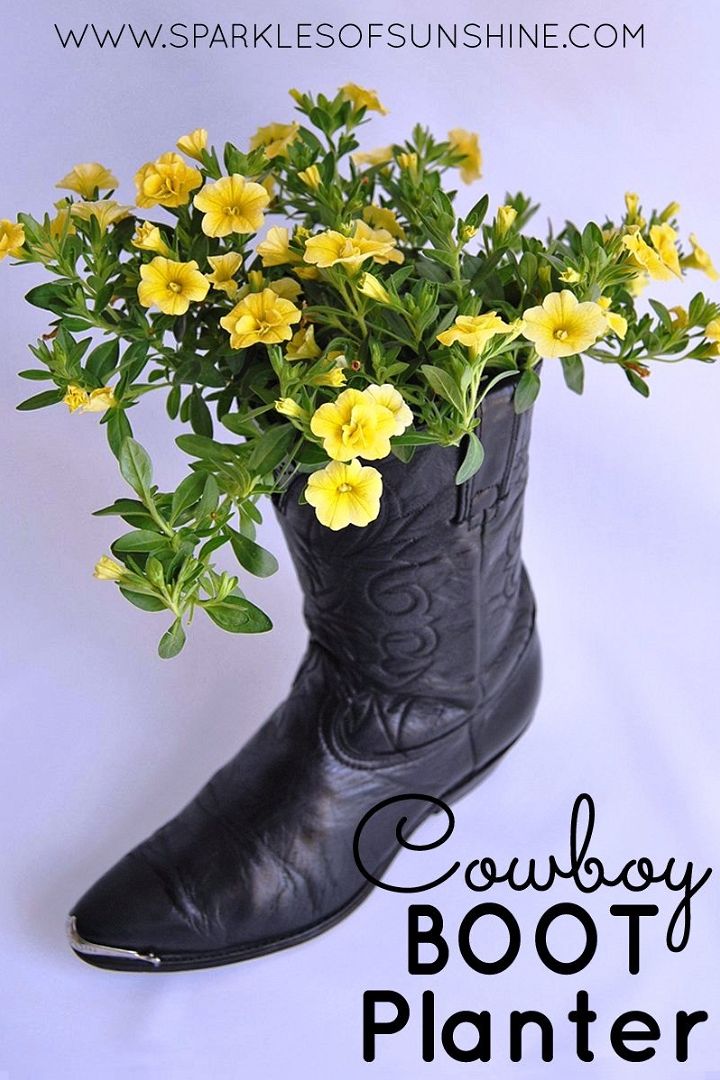 Cowboy Boot Planter