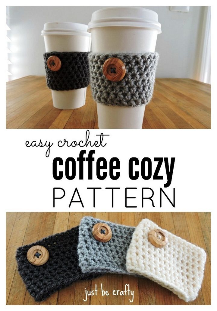 Crochet Coffee Cozy Pattern