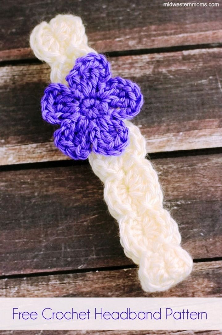 Crochet Flower Headband Pattern