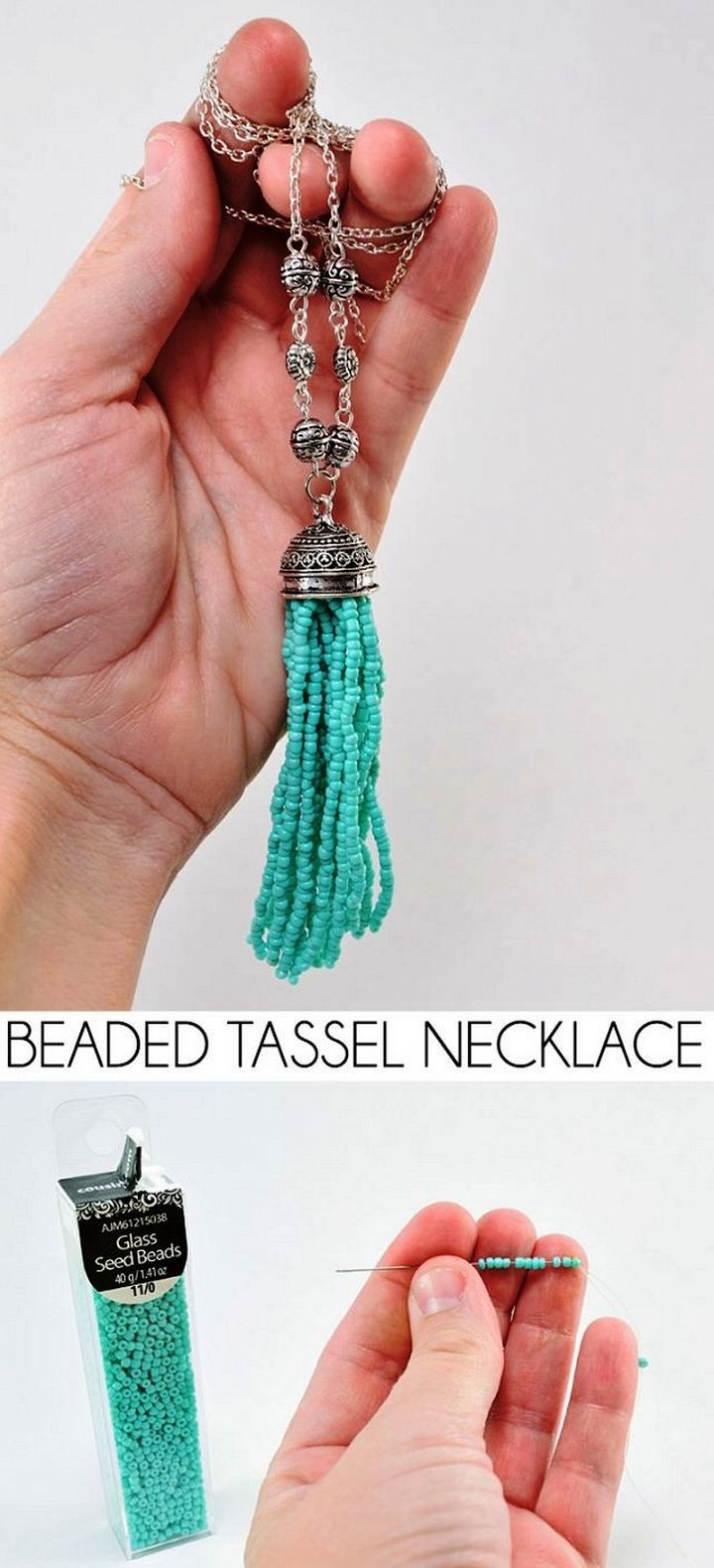DIY Beaded Tassel Necklace For Girls