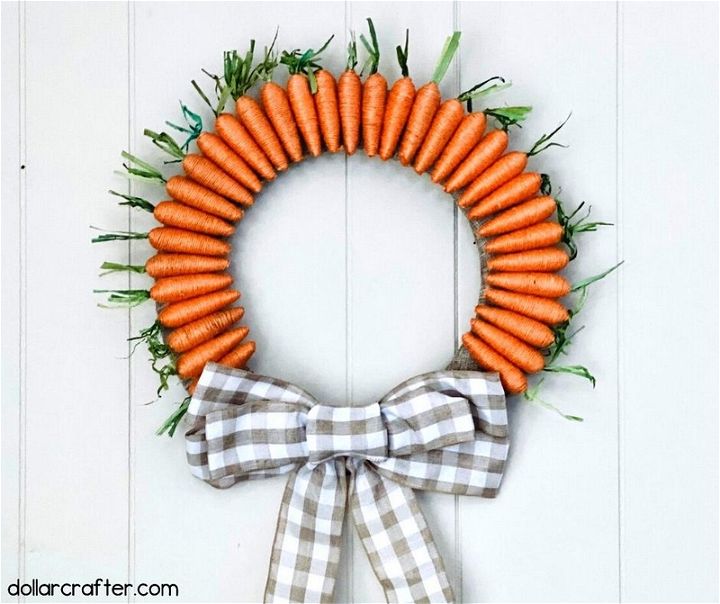 DIY Carrot Wreath