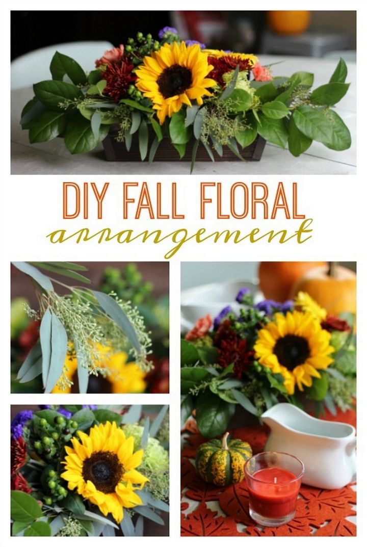 DIY Fall Floral Arrangement