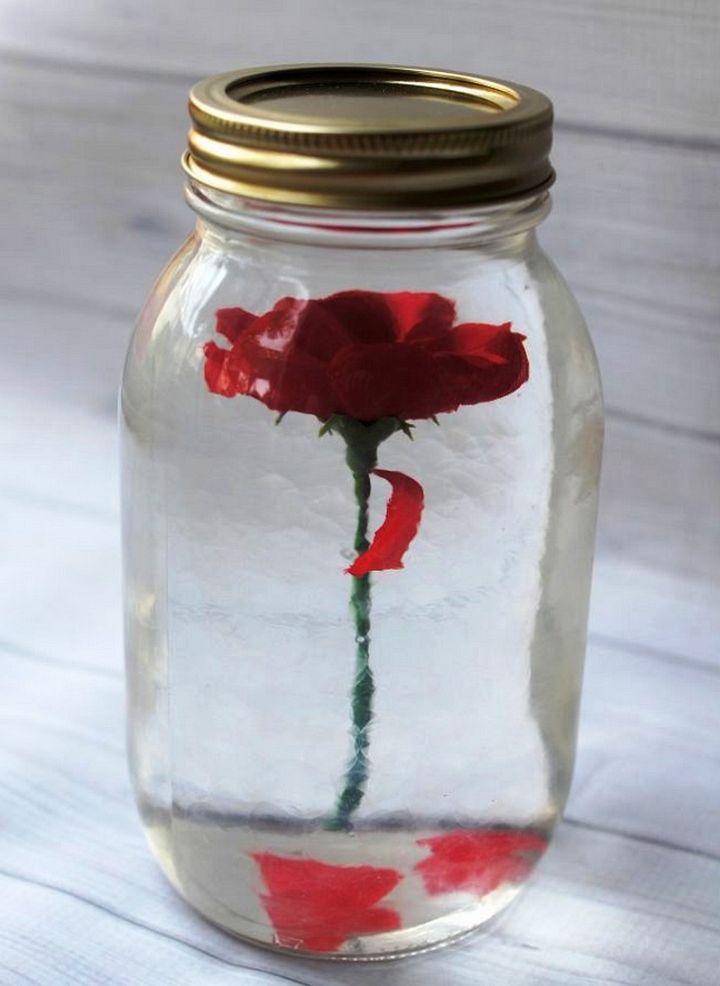 DIY Falling Rose Petal Decoration from Beauty and the Beast