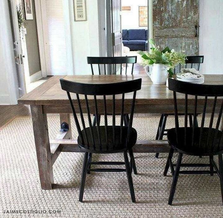 DIY Faux Barnwood Dining Table