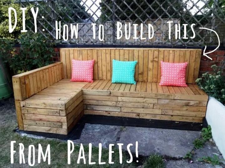 DIY How to Build Pallet Seating Chairs