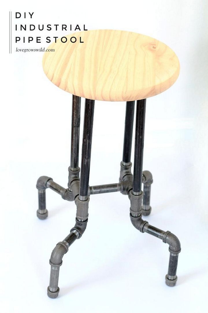 DIY Industrial Pipe Stools