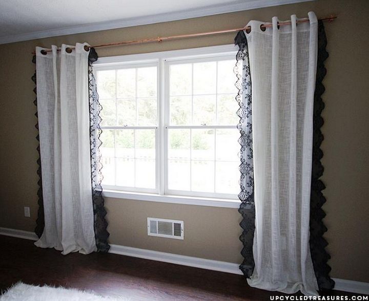 DIY Lace Curtains