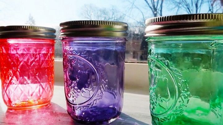 DIY Mason Jar Sea Glass Bottles