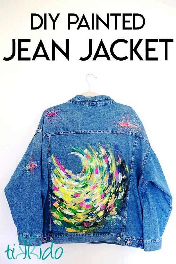 DIY Painted Jean Jacket