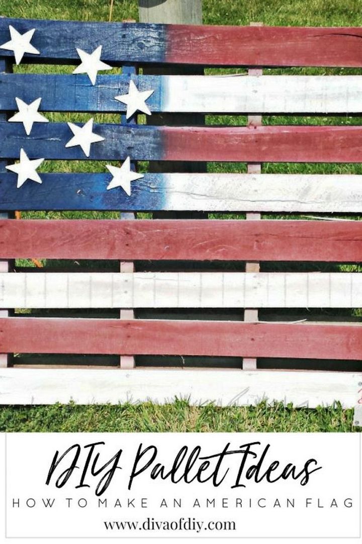DIY Pallet Ideas How To Make An American Flag