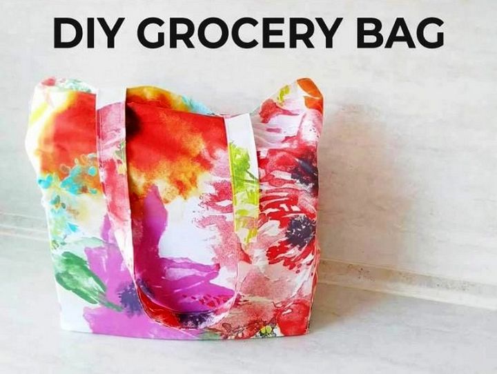 DIY Reusable Grocery Bag Tutorial FREE Pattern