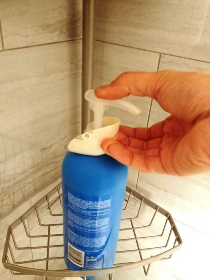 DIY Shampoo Pump Bottle Handle