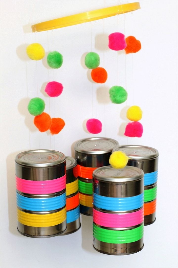 DIY Wind Chimes Made From Recycled Tin Cans