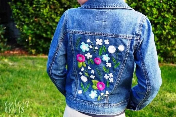 Diy Denim Jacket With Embroidery