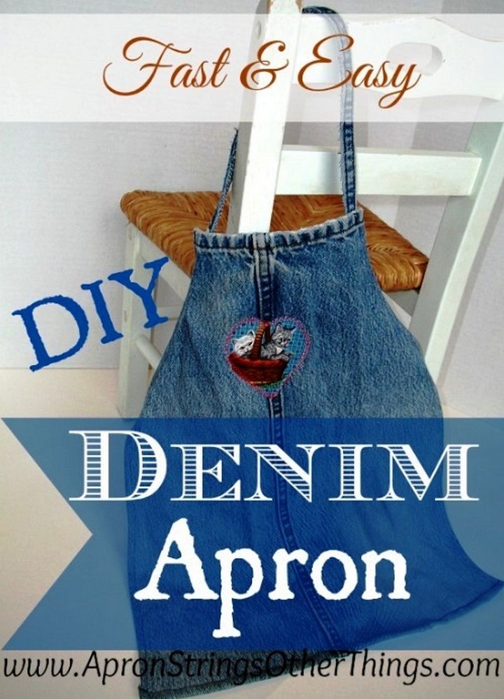 Easy DIY Denim Apron for Kids