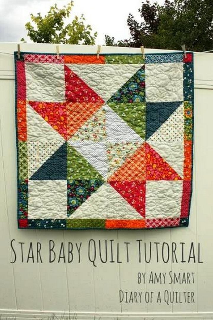 Easy DIY Star Baby Quilt Tutorials