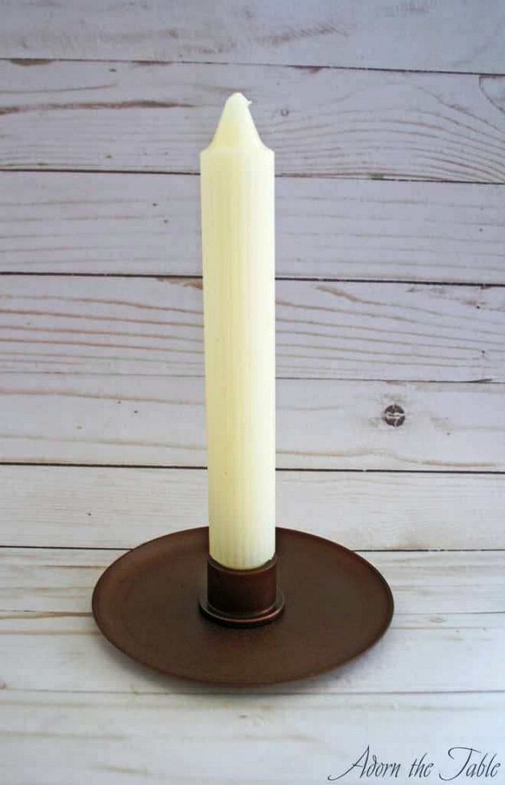 Easy DIY Tall Candle Holder for Fall