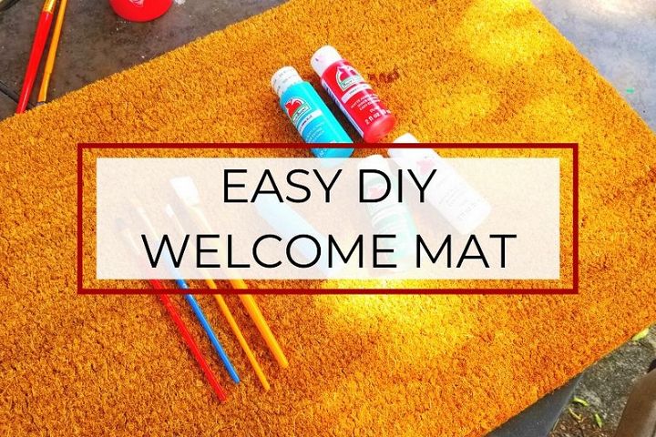 Easy DIY Welcome Mat